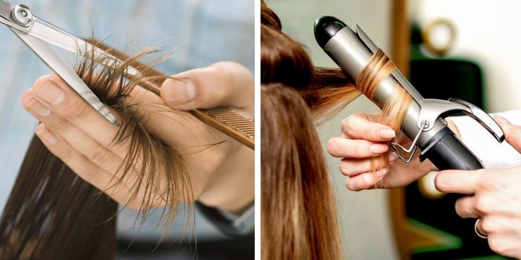 blend hair extensions with Triming hair